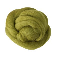 [모핸] 양모 (100g)/ 양모펠트 니들 펠트 DIY 공예 실 만들기, 26.올리브, 1개