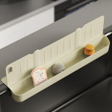 싱크대 물막이 실리콘 수납형 물튐방지 강력흡착 높이 9CM, 화이트, 1개