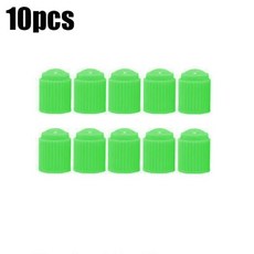 자동차 타이어 밸브 먼지 캡 스템 커버 플라스틱 휠 오토바이 자전거 트럭, 19. Green 10pcs