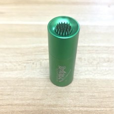 撞球皮頭三合一刺針 好上巧克粉 撞球皮頭打磨 撞球皮頭刺針 撞球皮頭修整 撞球皮頭 撞球 撞球桿 撞球竿 皮頭刺針, 綠, 1個