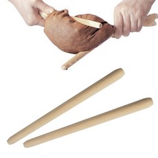 한약짜는 나무 약대 (약탕기 막대기 약짜개 나무젓가락 한약 보약 약다리기 탕제 탕약 밀대), 1개