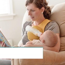 [실버플라워]숄더 수유 고정기 실리콘 젖병 고정기 free hand bottle holder, 도면색상