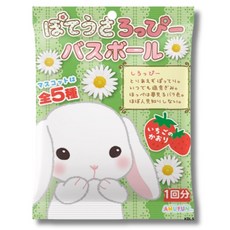 AMUFUN 兔子造型草莓香氛沐浴球，內含玩具，一次性使用, 1629長耳兔, 1個