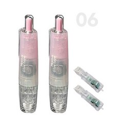 펜 타입 360도 회전 헤드 풀테이프 본품2+리필2 세트, 1개, 퍼플 (HR782)