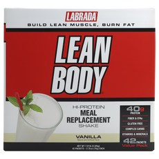 Labrada Nutrition 高蛋白奶昔粉隨身包 香草口味 42包入, 3.32公斤, 1個