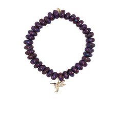 시드니에반 14K 옐로 골드 모하비 비즈 브레이슬릿