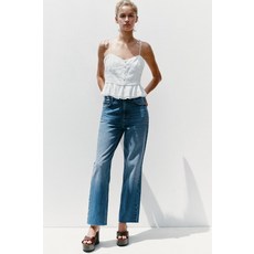 [국내발송] ZARA 여성 JEANS Z.02 STRAIGHT ANKLE 하이웨스트 - 블루 372936