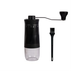 咖啡叔叔 手動磨豆機 40段刻度 隨行手搖咖啡研磨器, 1個, 黑