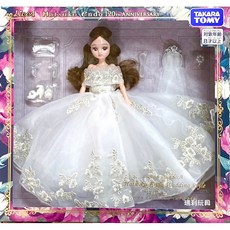 莉卡娃娃 Photogenic LiccA 可動關節娃娃 Hatsuko Endo 婚紗莉卡 LA91474, 1個