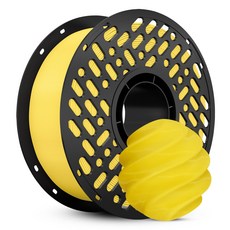 CaiLab 고강도 고탄성 PLA+ 3D 프린터 필라멘트 1.75mm 노즐 막힘 없는 선경 안정성 1kg, 노란색