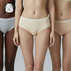 ELLE 엘르 여성 소프트 모달 팬티 5종 세트 부드러운 터치감 신축성 소프트 밴드