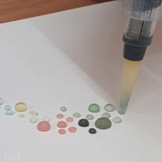 워터브러쉬 대형 캘리그래피붓펜 미술용붓 수채화붓