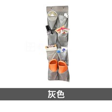 門後收納掛袋 8格垂直收納袋, 灰色