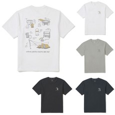 [국내매장상품] SNOW PEAK 스노우피크 베이직 그래픽포인트 소로나기어 반팔 티셔츠