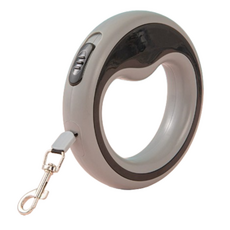강아지 꼬임방지 자동 리드줄, 그레이, 1개