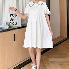 [yck]베이직 데일리 여성 화이트 퍼프 임부 원피스[패션]