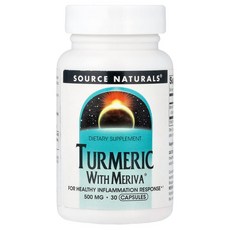 소스내츄럴스 강황 커큐민 500mg 30 캡슐 터메릭 글루텐프리 포스파티딜 콜린, 30정, 1개