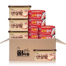 올따옴햄참치 사조 안심팜200g 4입+사조고추참치85g 6입, 1세트