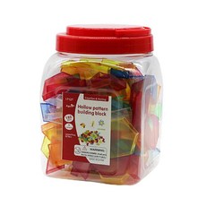 GHSHOP 180 조각 투명 패턴 블록 모양 조작 교육 장난감 패턴 디자인 홈 스쿨 용품을위한 모양 게임, 배럴당, 여러 가지 빛깔의, PP, 1개