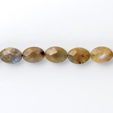 【杰鴻】拉長石 切面平邊橢圓形 10X14-15X20MM 寶石珠珠 DIY手工材料, 1個, 10x14mm