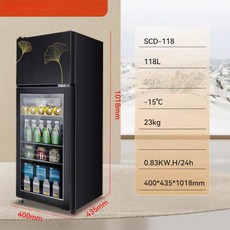 술냉장고장 술냉장고 주류 투명냉장고 이동식, 기본 모델명/품번, 118L 양문 냉동