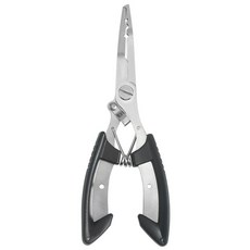 多功能彎嘴不鏽鋼釣魚綁鉤剪刀路亞鉗, 藍色/黑色, 1個