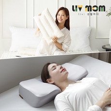 리브맘 C커브 경추 라텍스 팝콘베개 / 3D 메모리폼 경추베개, 02.3D 메모리폼 누빔 경추베개 그레이, 1개
