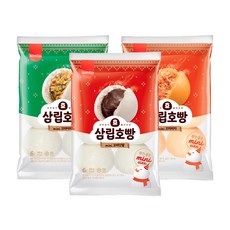 삼립호빵 3봉 단팥야채피자혼합 미니찐빵 저녁메뉴, 2세트