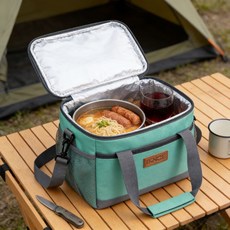 IKNOE 이중 보온 가방 및 캠핑용 냉장 가방, 8.5L, Mint Green