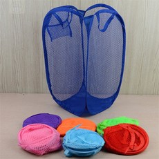 올피노 세탁물통 빨래 담는통 빨래바구니 접이식 바구니 네트형 수거함 1p, 색상-사이즈, 소-네이비 그레이