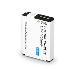 POWERCAT Nikon EN EL12 高容量副廠電池 讓您的 Coolpix 隨身機復活 一年保固, 1個, EN-EL12電池一顆