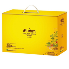 맥심 모카골드 250T 커피믹스 대용량 스틱커피, 1박스, 120g, 250개입
