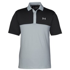 [언더아머_스포츠] 기능성 골프티셔츠 반팔 남성 퍼포먼스 3.0 컬러블록 폴로 TM1377375 UPF40 자외선 차단 4방향 스트레치 초경량 통기성 최상위 업그레이드 버전