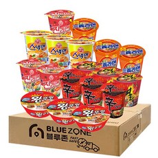 Ottogi 不倒翁 杯麵 6款 18入(辛拉麵 3入+辣味真拉麵 3入+辛辣拉麵 3入+輕食拉麵 3入+三養拉麵 3入+泡菜拉麵 3入), 18個