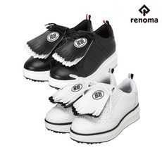 레노마골프 여성 키높이 소가죽 스파이크리스 클래식 태슬 골프화 O5833