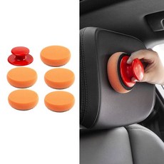 다용도 왁스 스폰지 세트 차량 광택 핸들1p 스폰지5p jwt+0010lB