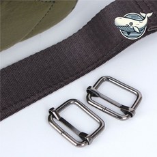 가방 끈 조절용 클립 흑니켈 25mm 2개 가방끈클립 가방끈줄이기 가방끈부자재 가방끈조절, 없음, 상세설명 참조, 없음