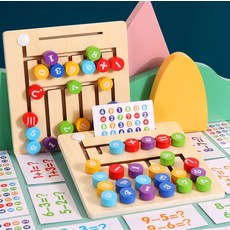 DIU 木質拼單詞走位配對迷宮兒童3-6歲英文元音字母拼寫認知啓蒙玩具, 1個, 如圖