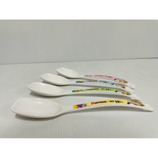 兒童餐具 兒童湯匙 長湯匙 幼童餵食湯匙 方形湯匙, 粉色, 1個, 湯匙