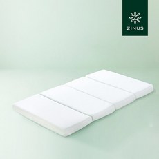 [리뉴얼 출시]지누스 그린티 4단 접이식 메모리폼 토퍼 10cm S 싱글 매트리스 침대 바닥, 멀티