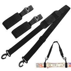 WBHLMZIR 스키 스트랩 폴 캐리어 - 클립스틱 스노보드 운송용 조절 가능한 어깨끈 액세서리용 슬링(블랙) 155399