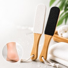 땡스오더 우드 풋파일 발각질 제거기 홈케어 블랙, 64g, 1개, 1개입