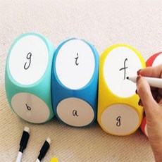 모아모두 주사위모양 화이트보드 수업교구, 레드