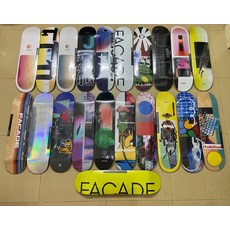 FACADE 專業滑板板面，七層加楓木，尺寸 7.5 8.0 8.25, 如圖所示, 1個