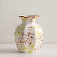 YAPOGI 청화백자 빈티지 고급 세라믹 화병 인테리어 꽃꽂이 장식품, 스타일B