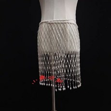 巨匠工廠戲曲表演演出戲劇梅花珍珠玻璃管云肩古裝云肩道具, 單件腰鏈, 1個