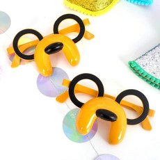 강아지 동물 파티 안경 4종 파티용 소품 행사용품 어린이생일파티 학예회 기념일 생일, 1개, 블루