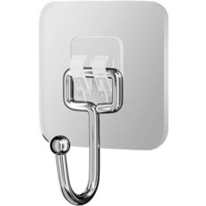 2025 튼튼한 벽 후크 걸이용 대형 접착 후크 10kg(22파운드) 자체 접착 타월 후크 방수 투명, 2025 튼튼한 벽 후크 걸이용 대형 접착 후크 10k