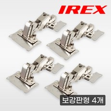 [철물인] IREX 장롱경첩 165도 저압댐퍼내장 아웃도어 보강판형, 4개