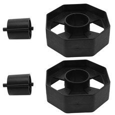 LQ 인더스트 2세트 대형 테이프 홀더 삽입 플라스틱 커터 데스크톱 디스펜서 롤 측정 액세서리 오 스쿨 블랙용